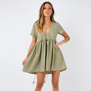 "Princess Polly" Mini Dress Olive